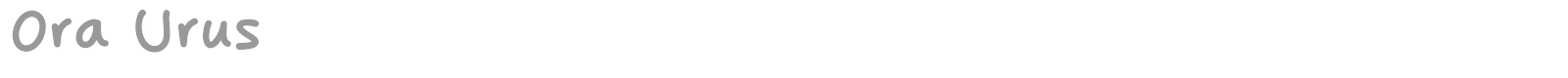 Ora Urus font preview